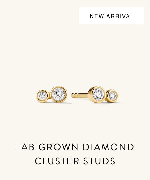 New Arrival. Lab Grown Diamond Cluster Studs.