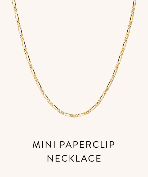 Mini Paperclip Necklace.