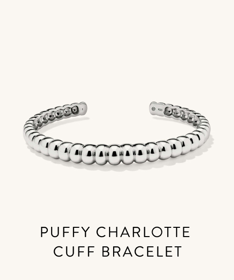 Puffy Charlotte Cuff Bracelet.