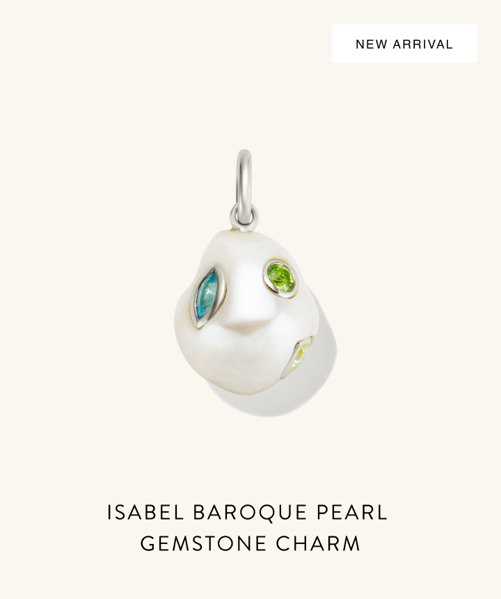 New Arrival. Isabel Baroque Pearl Gemstone Charm.