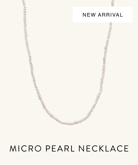 New Arrival. Micro Pearl Necklace.