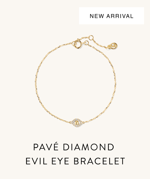 New Arrival. Pavé Diamond Evil Eye Bracelet.