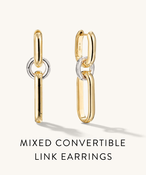 Mixed Convertible Link Earrings.