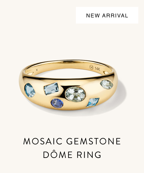 New Arrival. Mosaic Gemstone Dôme Ring.