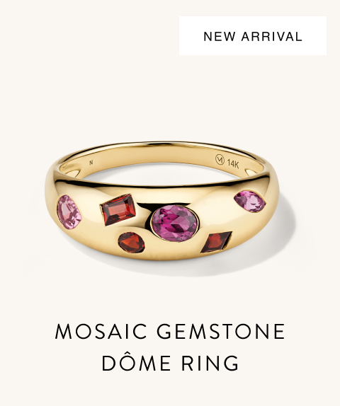 New Arrival. Mosaic Gemstone Dôme Ring.