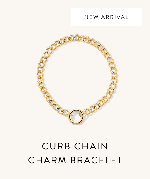 New Arrival. Curb Chain Charm Bracelet.