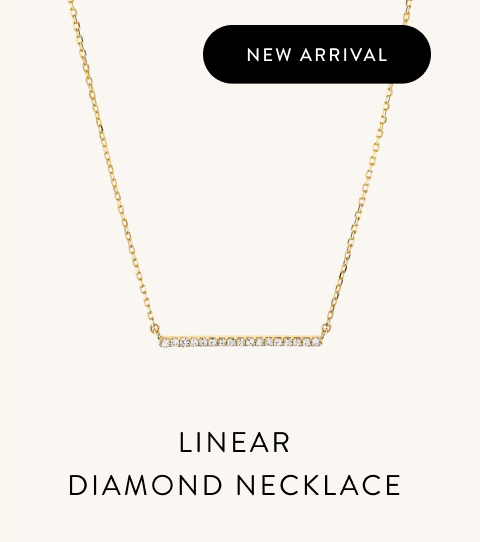 New Arrival. Linear Diamond Necklace.