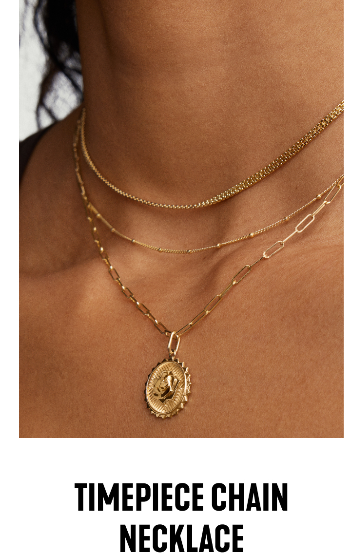 Timepiece Chain Necklace. Shop Now.