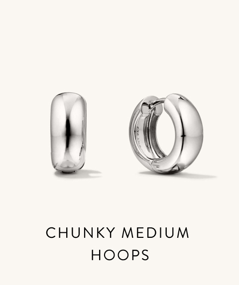 Chunky Medium Hoops.