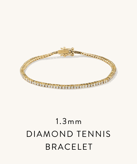 1.3mm Diamond Tennis Bracelet.