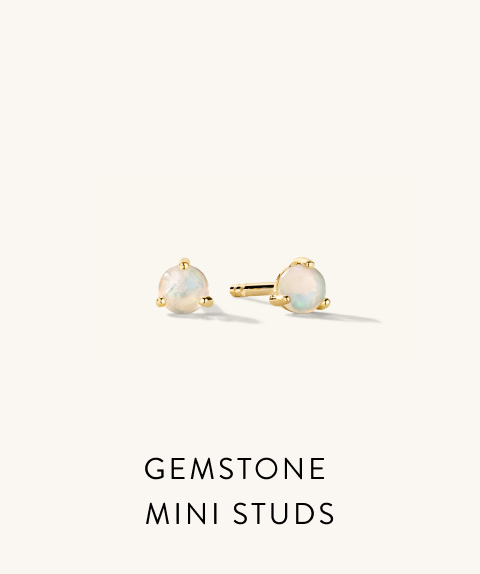 Gemstone Mini Studs.