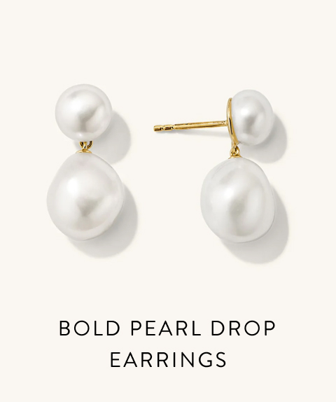 Bold Pearl Drop Earrings.