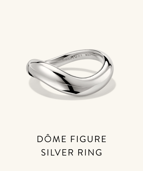 Dôme Figure Silver Ring.