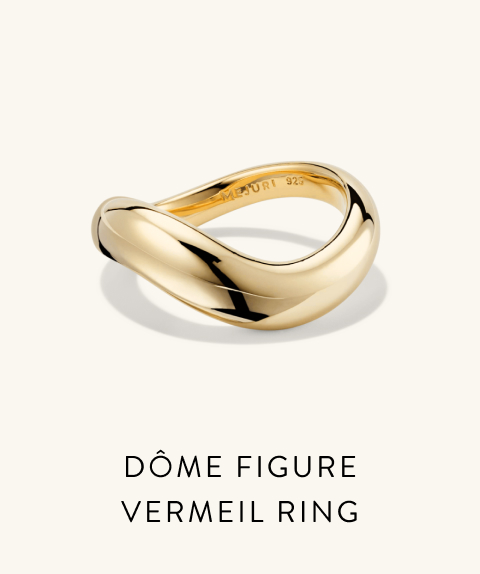 Dôme Figure Vermeil Ring.