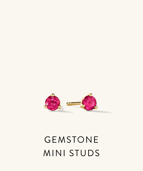 Gemstone Mini Studs.