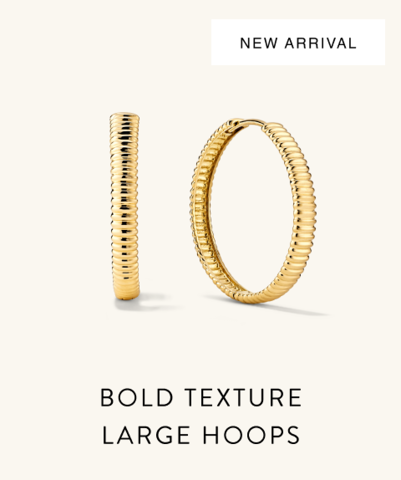 New Arrival. Bold Texture Large Hoops.