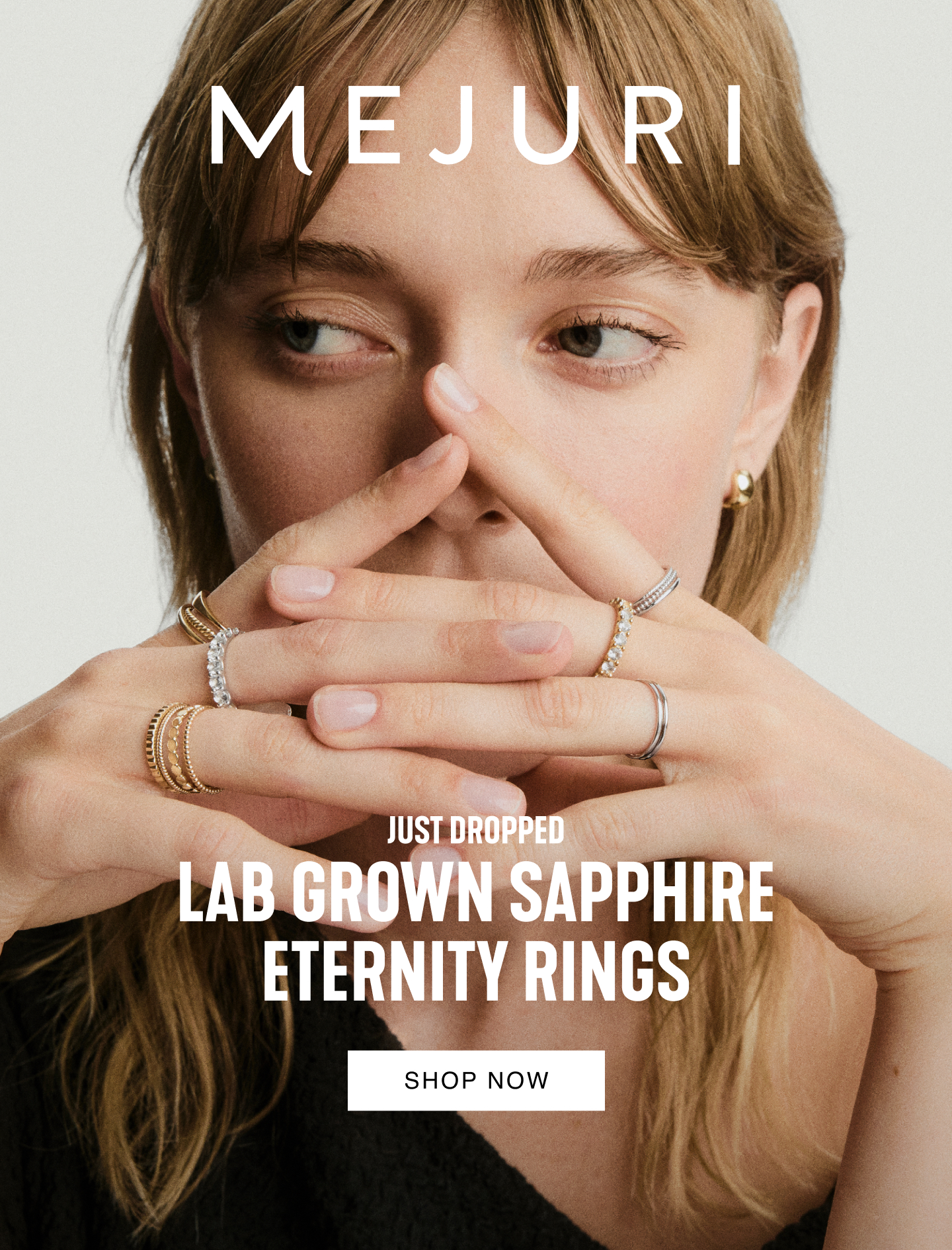 Mejuri. Just Dropped Lab Grown Sapphire Eternity Rings. Shop Now.