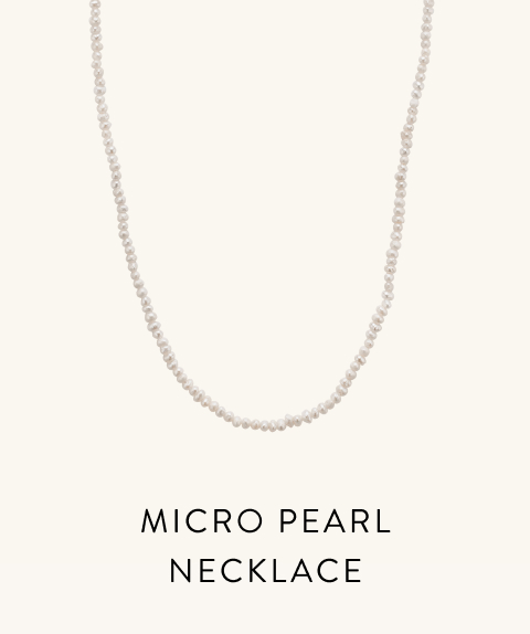 Micro Pearl Necklace.