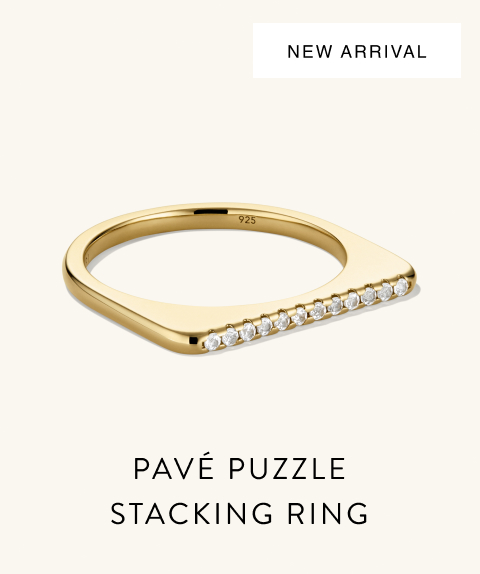 New Arrival. Pavé Puzzle Stacking Ring.