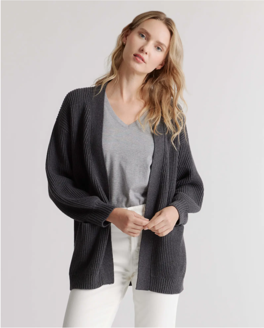 100% Organic Cotton Oversized Cardigan