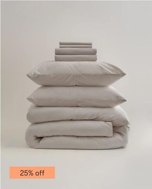 Classic Organic Percale Deluxe Bedding Bundle