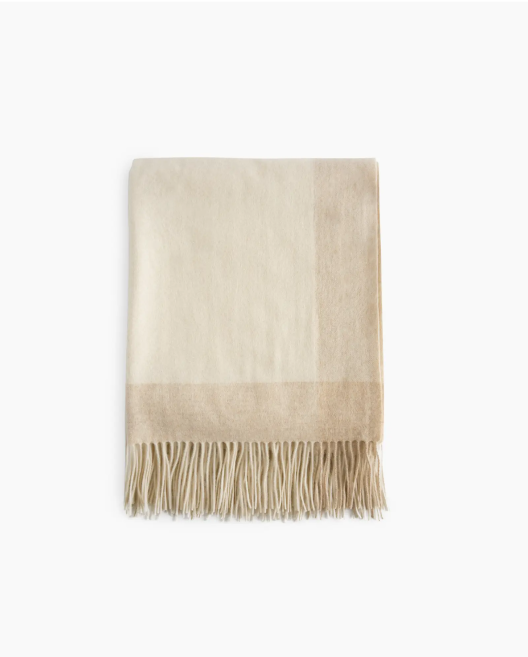 Cashmere Border Throw