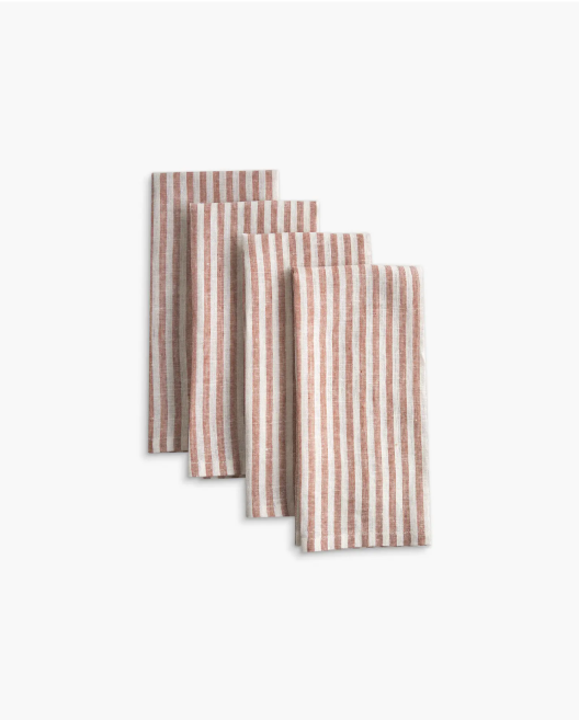 European Linen Stripe Napkins