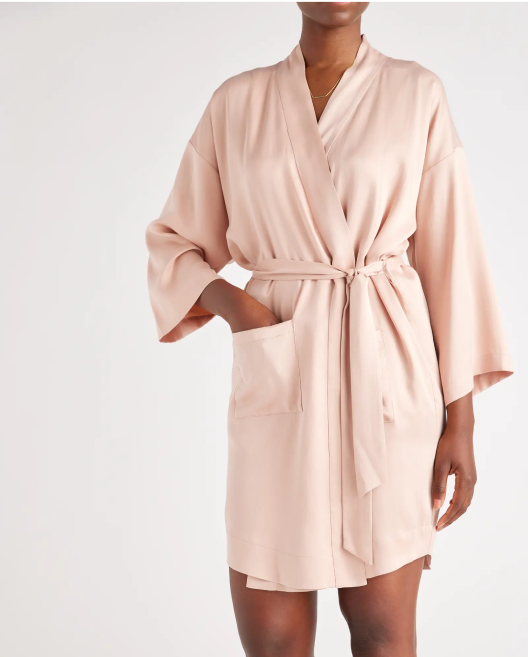 100% Washable Silk Robe