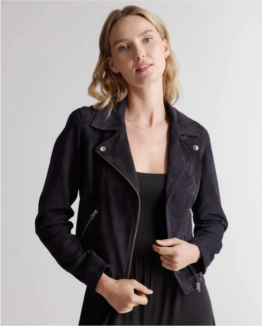 100% Suede Biker Jacket