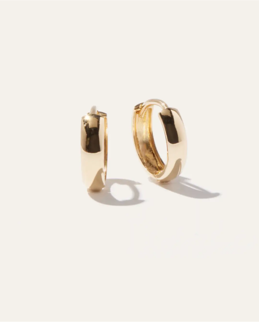 Bold 14k Gold Hoops