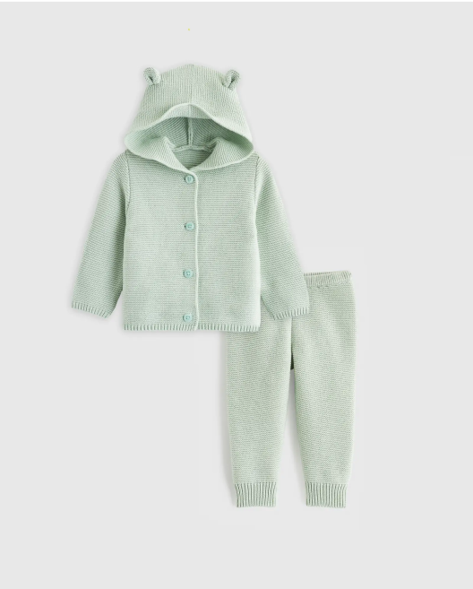 100% Organic Cotton Sweater Set