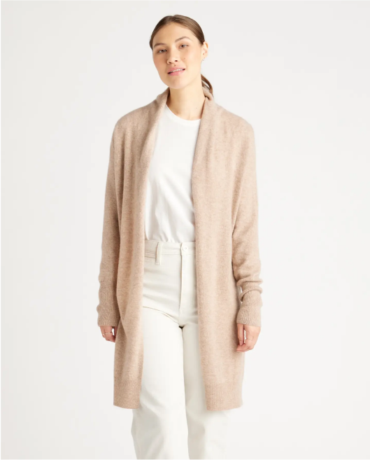 Mongolian Cashmere Duster Cardigan Sweater