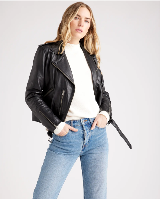 100% Leather Motorcycle Jacket