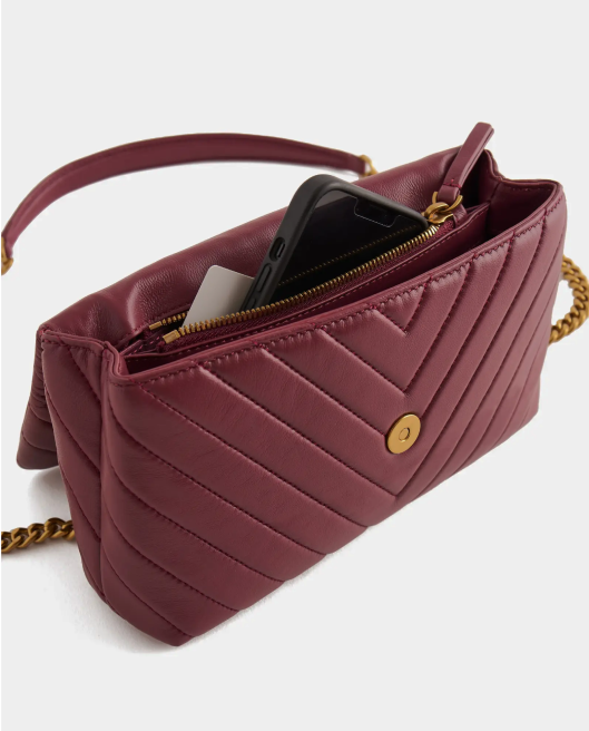 Italian Leather Quilted Convertible Crossbody