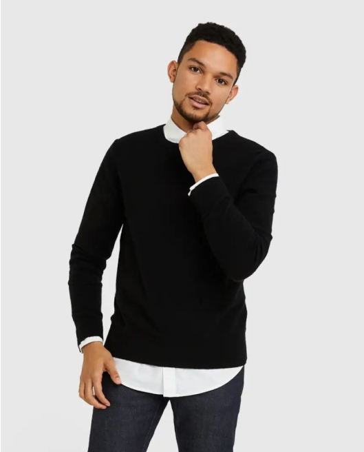 Mongolian Cashmere Crewneck Sweater