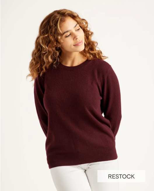 Mongolian Cashmere Crewneck Sweater