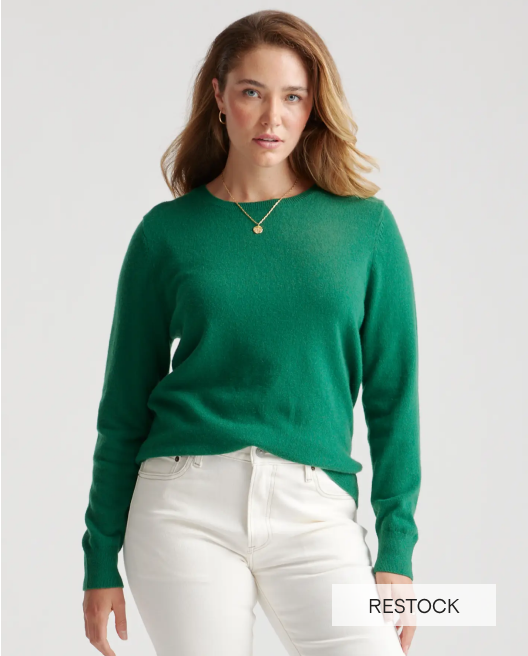 Mongolian Cashmere Crewneck Sweater