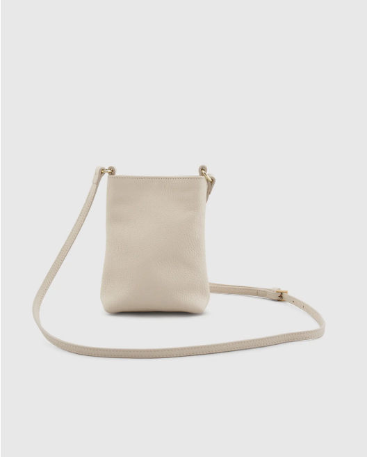 Italian Pebbled Leather Phone Crossbody