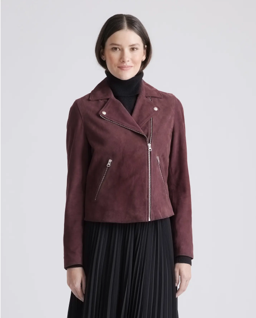 100% Suede Biker Jacket