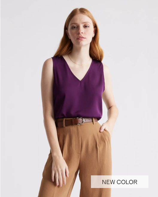 Washable Stretch Silk Tank