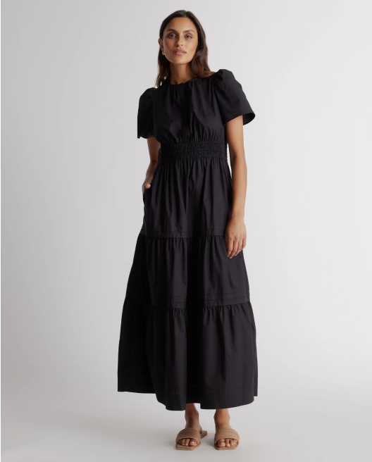 100% Organic Cotton Tiered Maxi Dress