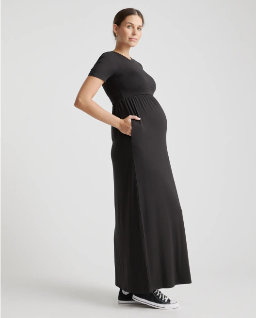 Tencel Jersey Maternity Maxi Dress