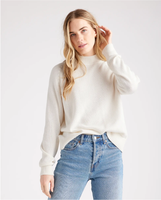 100% Organic Cotton Mockneck Sweater