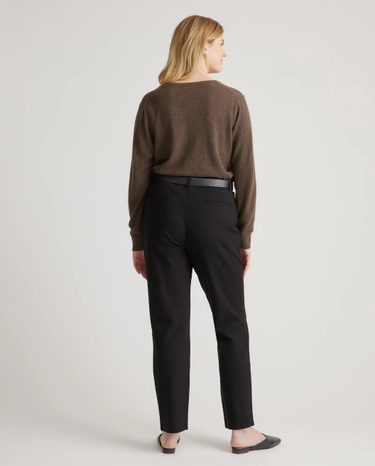 Ultra-Stretch Ponte Straight Leg Pocket Pant