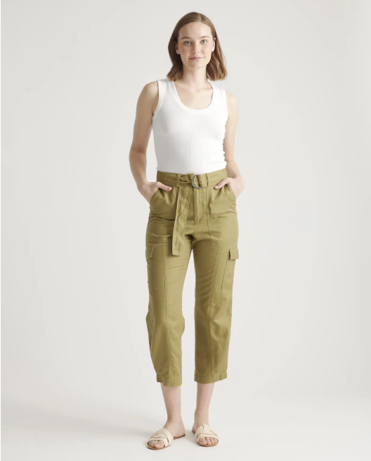 Organic Cotton Linen Cargo Pant