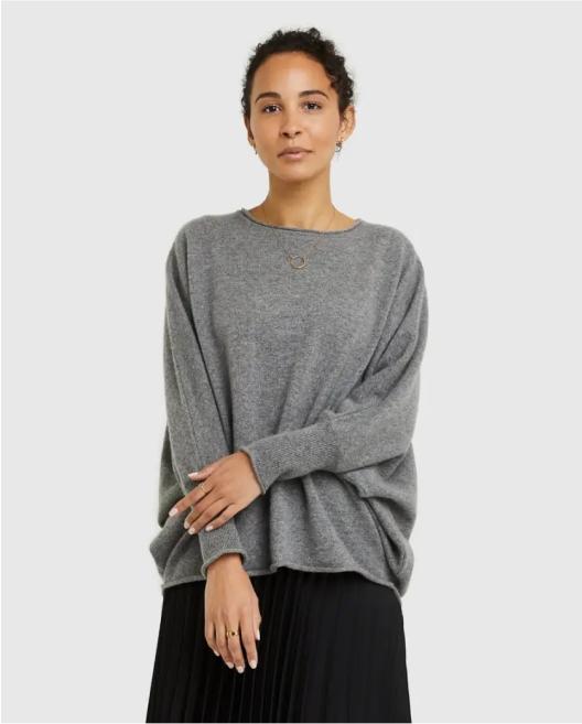 Mongolian Cashmere Batwing Sweater