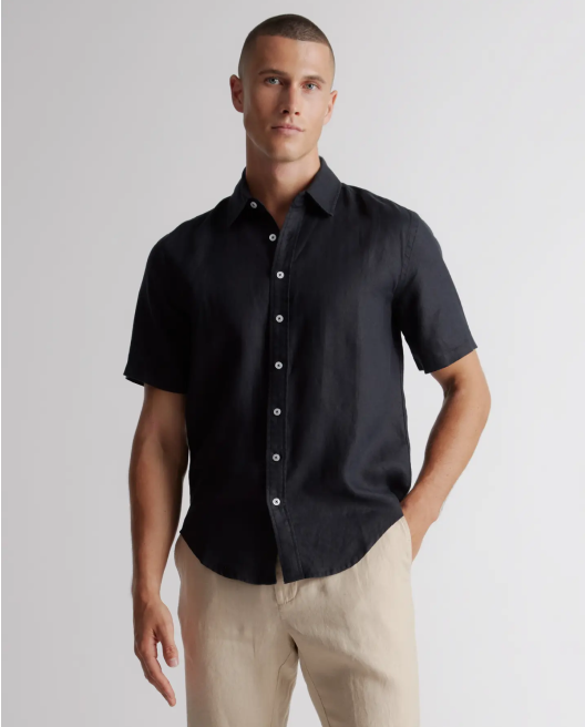 100% European Linen Short Sleeve Shirt