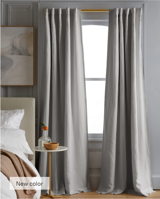 European Linen Blackout Curtain