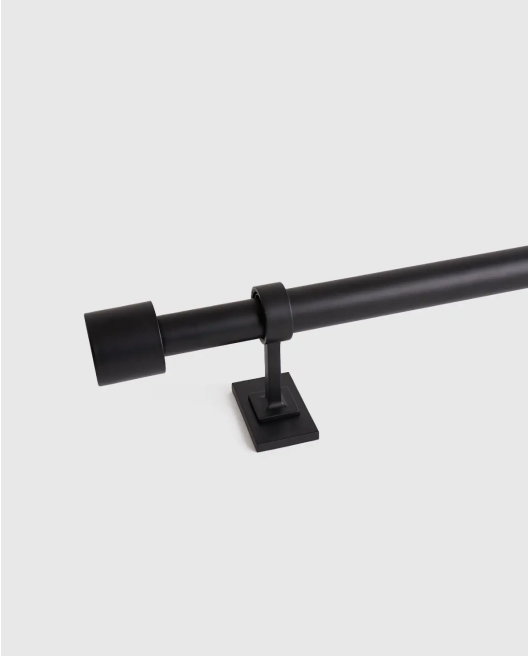 Endcap Finial Curtain Rod Set