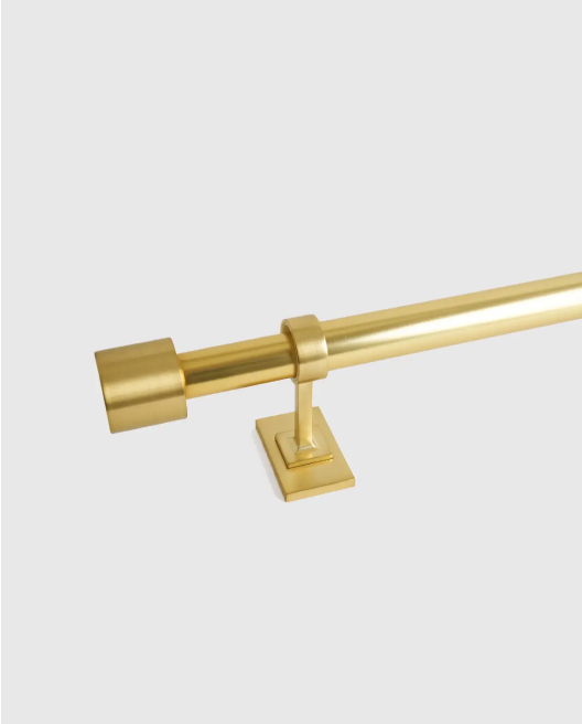 Endcap Finial Curtain Rod Set